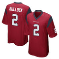 Pkot H.Texans #2 Calen Bullock Player Red Home Game Stitched Jerseys