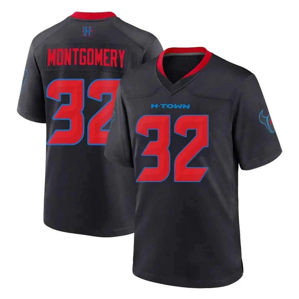 Pkot H.Texans #32 David Montgomery Player Navy 2nd Alternate Home Game Stitched Jerseys