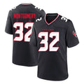 Pkot H.Texans #32 David Montgomery Player Navy Team Home Game Stitched Jerseys