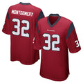 Pkot H.Texans #32 David Montgomery Player Red Home Game Stitched Jerseys
