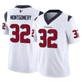 Pkot H.Texans #32 David Montgomery Player White Limited Vapor F.U.S.E. Home Game Stitched Jerseys
