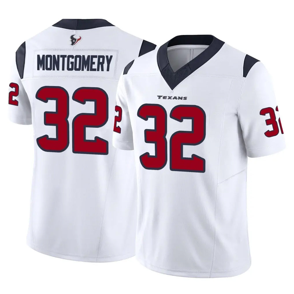 Pkot H.Texans #32 David Montgomery Player White Limited Vapor F.U.S.E. Home Game Stitched Jerseys