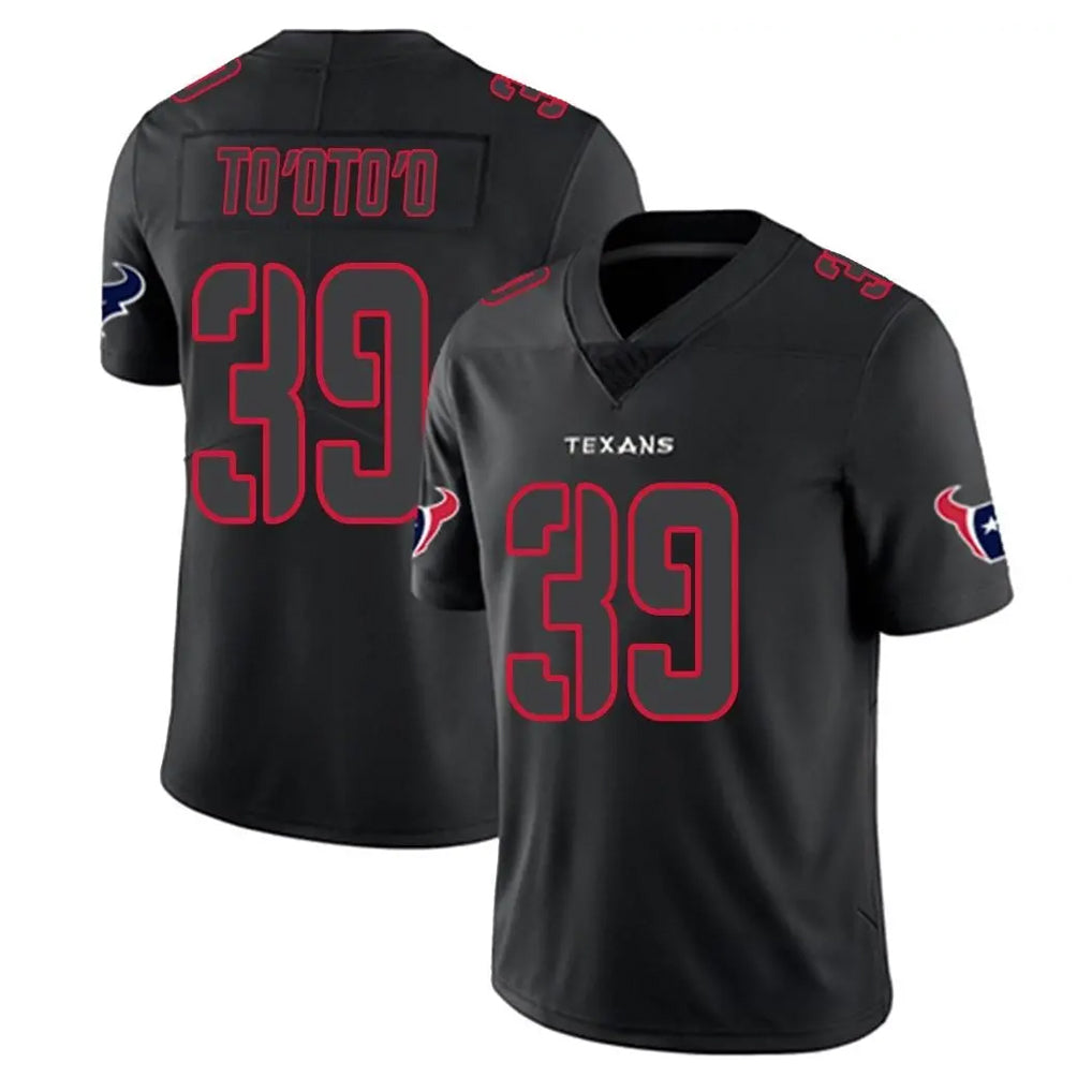 Pkot H.Texans #39 Henry To'oTo'o Player Black Impact Limited Game Stitched Jerseys