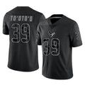 Pkot H.Texans #39 Henry To'oTo'o Player Black Reflective Limited Game Stitched Jerseys