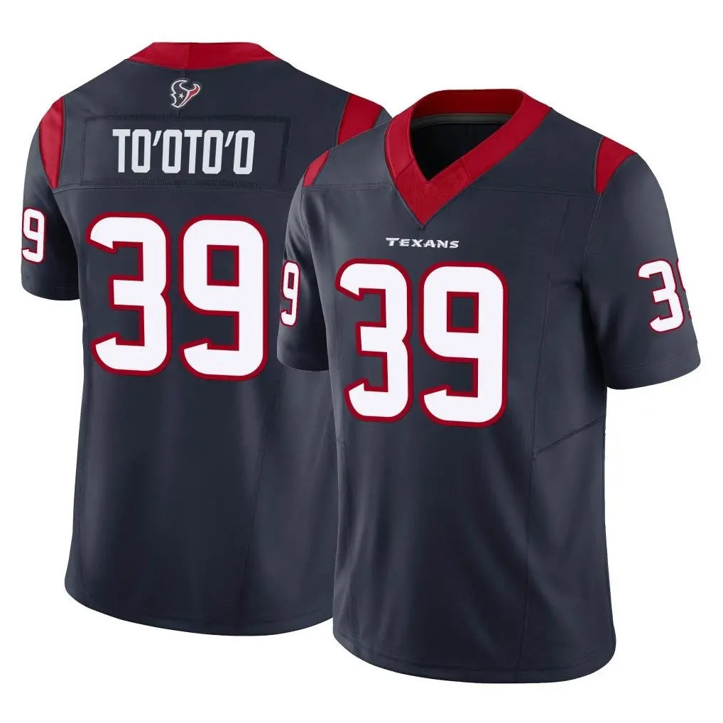 Pkot H.Texans #39 Henry To'oTo'o Player Navy Limited Vapor F.U.S.E. Home Game Stitched Jerseys