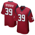 Pkot H.Texans #39 Henry To'oTo'o Player Red Home Game Stitched Jerseys