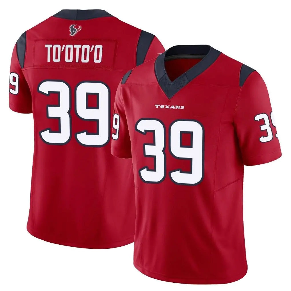 Pkot H.Texans #39 Henry To'oTo'o Player Red Limited Vapor F.U.S.E. Home Game Stitched Jerseys