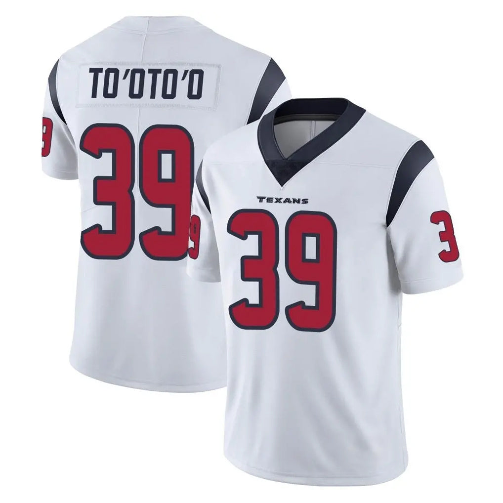 Pkot H.Texans #39 Henry To'oTo'o Player White Limited Vapor Untouchable Home Game Stitched Jerseys