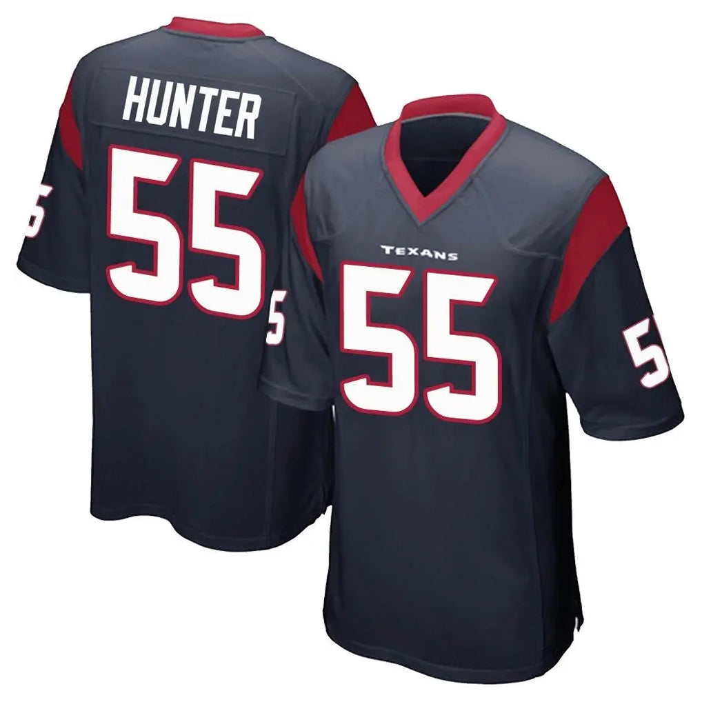 Pkot H.Texans #55 Danielle Hunter Player Navy Home Game Stitched Jerseys