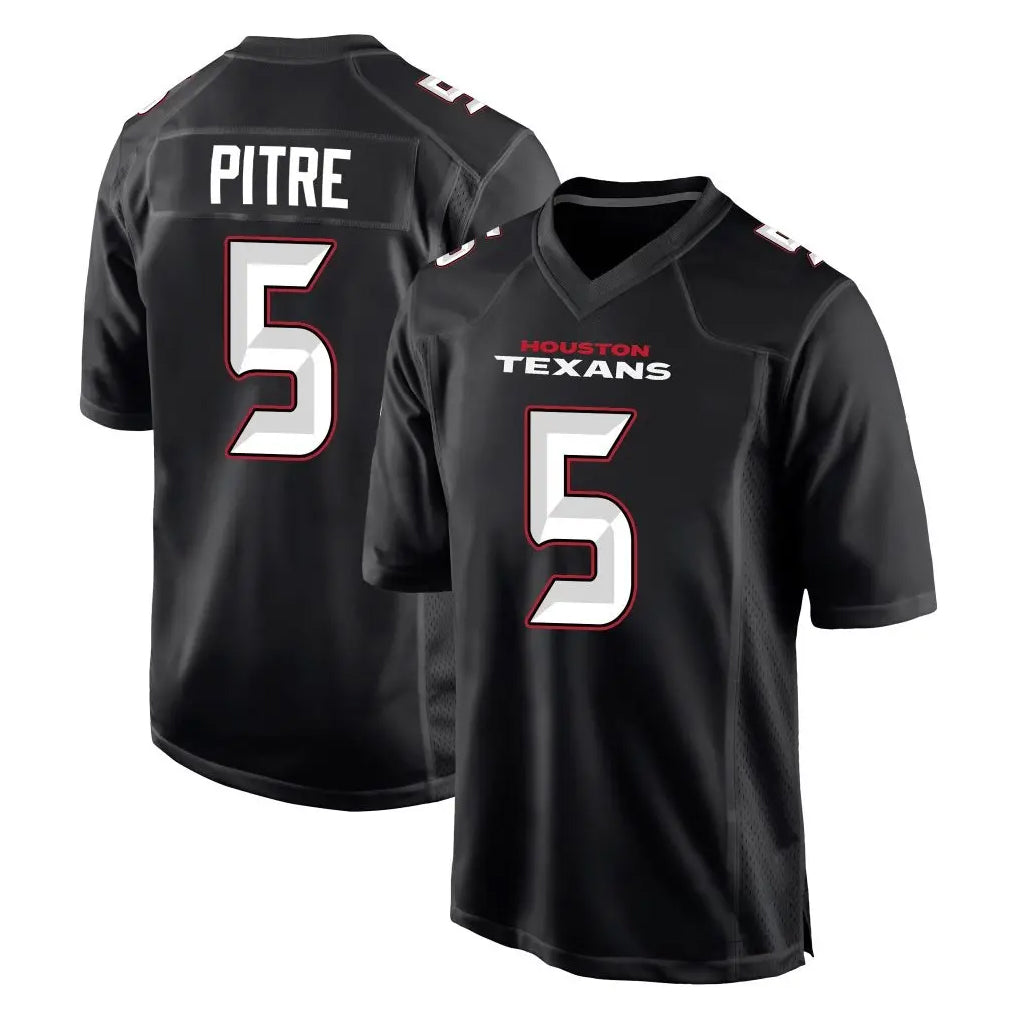 Pkot H.Texans #5 Jalen Pitre Player Carbon Black Fashion Home Game Stitched Jerseys
