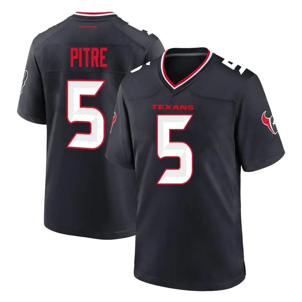 Pkot H.Texans #5 Jalen Pitre Player Navy Team Home Game Stitched Jerseys