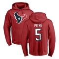 Pkot H.Texans #5 Jalen Pitre Player Red Pro Line Pullover Hoodie Limited Game Stitched Jerseys