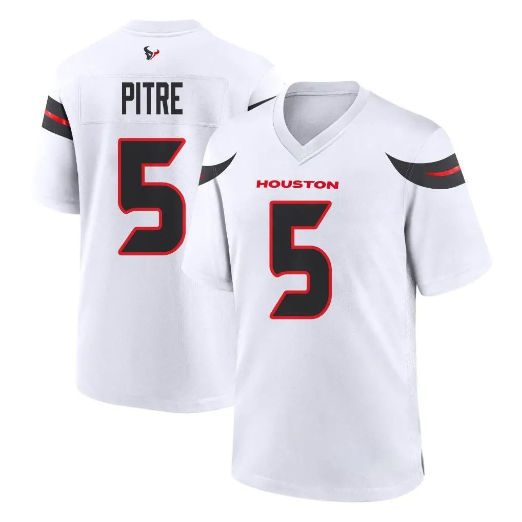 Pkot H.Texans #5 Jalen Pitre Player White Home Game Stitched Jerseys