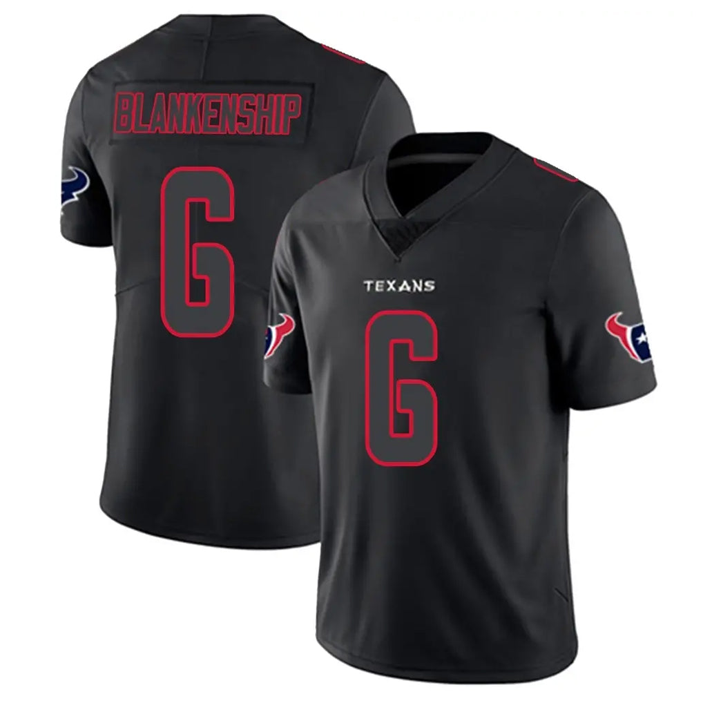 Pkot H.Texans #6 Reed Blankenship Player Black Impact Limited Game Stitched Jerseys