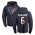 Pkot H.Texans #6 Reed Blankenship Player Navy Pro Line Pullover Hoodie Limited Game Stitched Jerseys