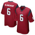 Pkot H.Texans #6 Reed Blankenship Player Red Home Game Stitched Jerseys