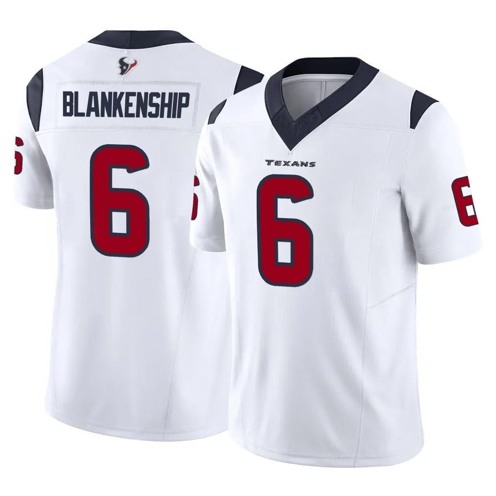 Pkot H.Texans #6 Reed Blankenship Player White Limited Vapor F.U.S.E. Home Game Stitched Jerseys