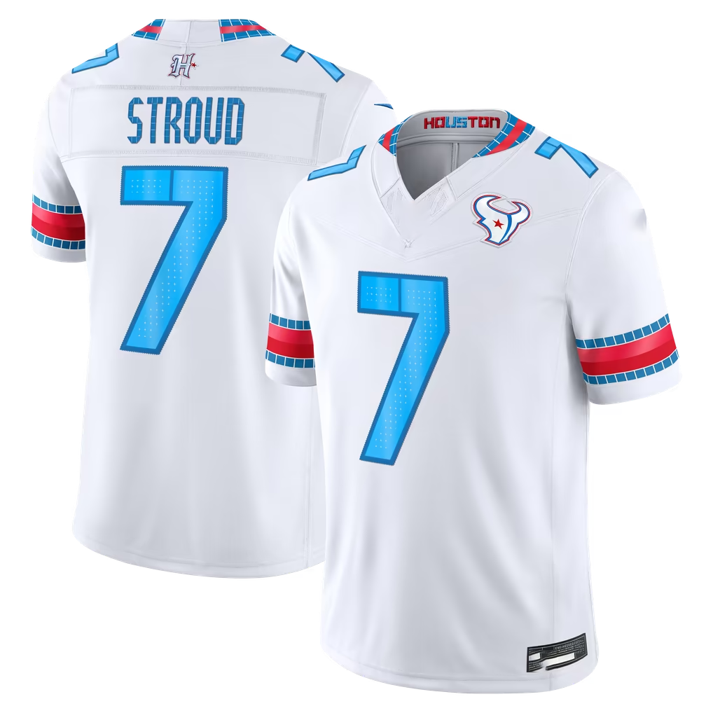 Pkot H.Texans #7 C.J. Stroud White 2026 Rivalries Collection Limited Stitched Jerseys