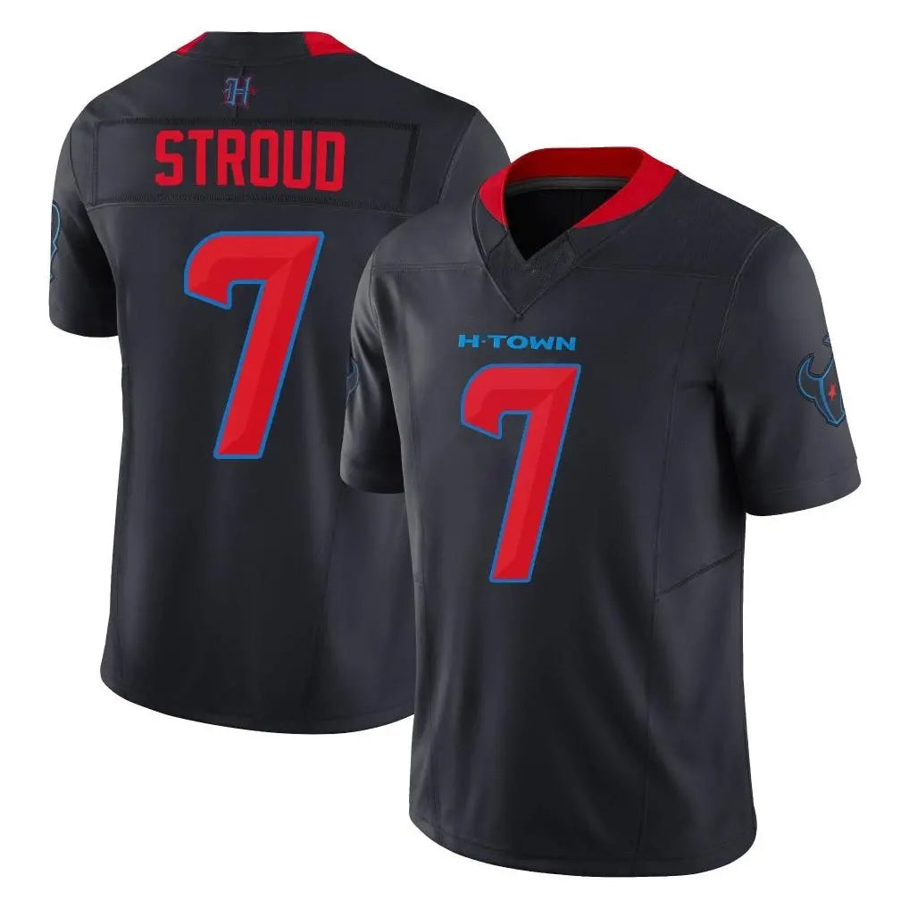 Pkot H.Texans #7 CJ Stroud Player Navy Limited 2nd Alternate Vapor F.U.S.E. Home Game Stitched Jerseys