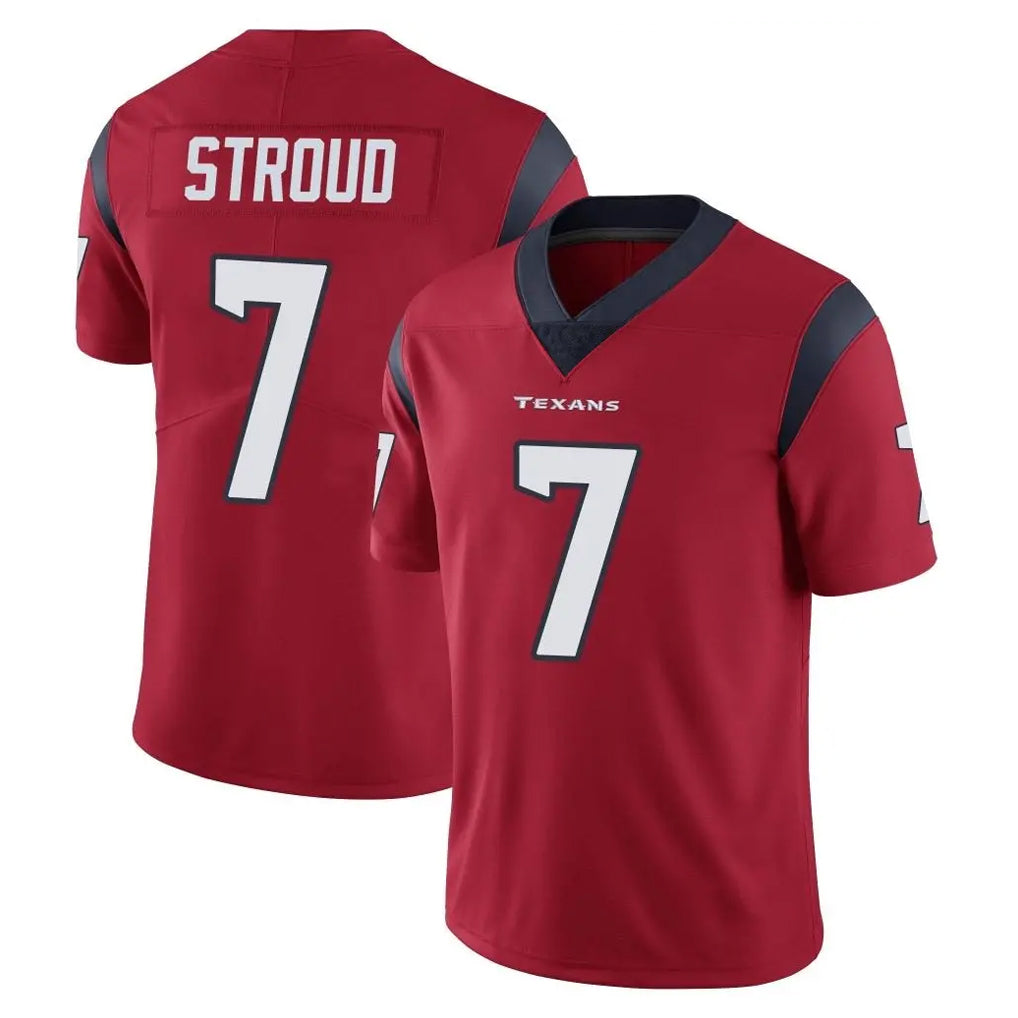 Pkot H.Texans #7 CJ Stroud Player Red Limited Vapor Untouchable Home Game Stitched Jerseys