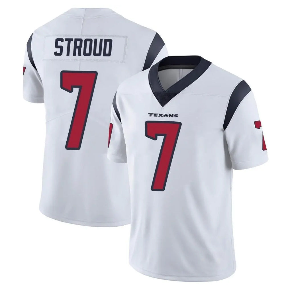 Pkot H.Texans #7 CJ Stroud Player White Limited Vapor Untouchable Home Game Stitched Jerseys