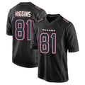 Pkot H.Texans #81 Jayden Higgins Player Black Fashion Home Game Stitched Jerseys
