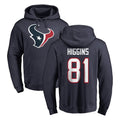 Pkot H.Texans #81 Jayden Higgins Player Navy Pro Line Pullover Hoodie Limited Game Stitched Jerseys