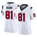 Pkot H.Texans #81 Jayden Higgins Player White Limited Vapor F.U.S.E. Home Game Stitched Jerseys