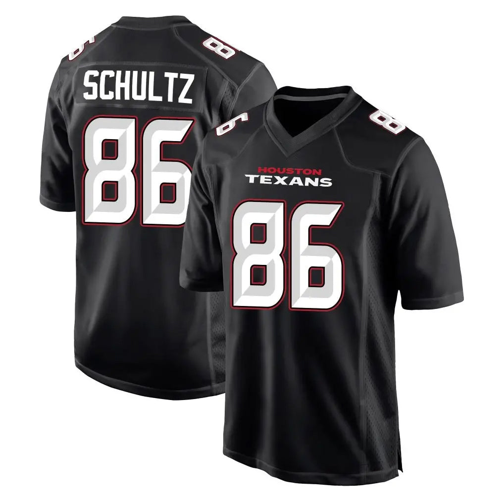 Pkot H.Texans #86 Dalton Schultz Player Carbon Black Fashion Home Game Stitched Jerseys
