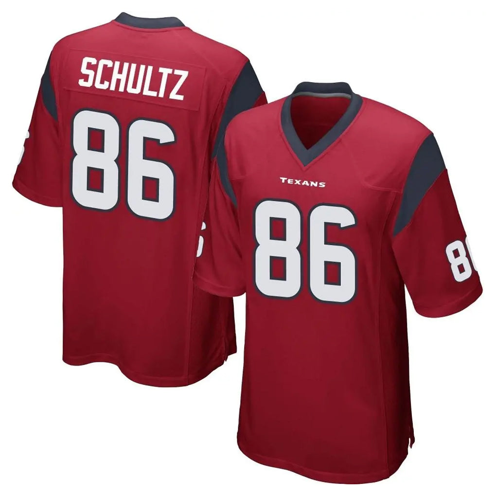 Pkot H.Texans #86 Dalton Schultz Player Red Home Game Stitched Jerseys