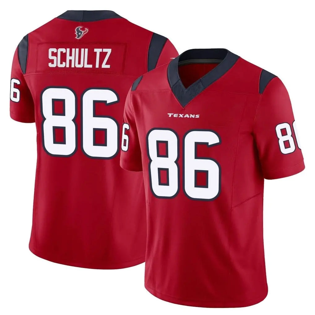 Pkot H.Texans #86 Dalton Schultz Player Red Limited Vapor F.U.S.E. Home Game Stitched Jerseys