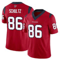 Pkot H.Texans #86 Dalton Schultz Player Red Limited Vapor F.U.S.E. Home Game Stitched Jerseys