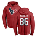 Pkot H.Texans #86 Dalton Schultz Player Red Pro Line Pullover Hoodie Limited Game Stitched Jerseys