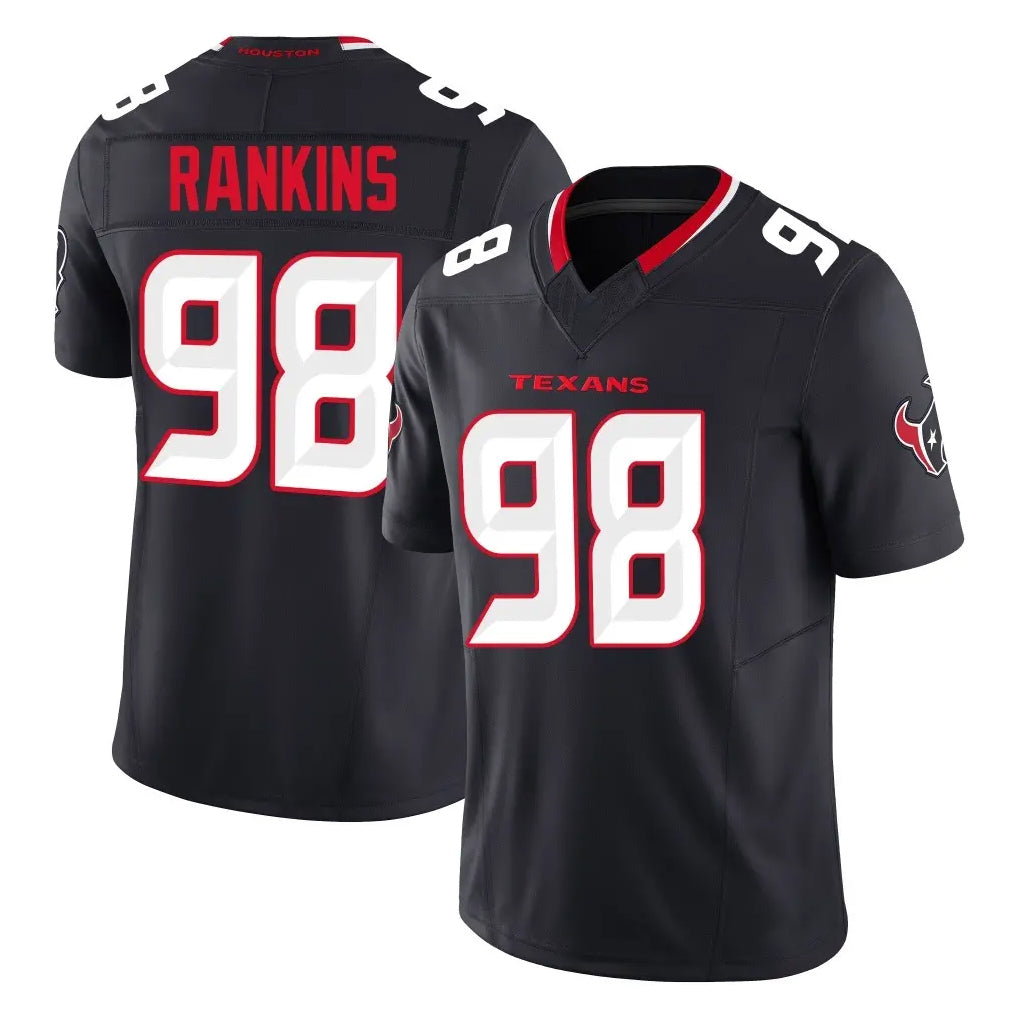 Pkot H.Texans #98 Sheldon Rankins Player Navy Limited Alternate Vapor F.U.S.E. Home Game Stitched Jerseys