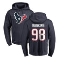 Pkot H.Texans #98 Sheldon Rankins Player Navy Pro Line Pullover Hoodie Limited Game Stitched Jerseys