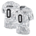 Pkot IN.Colts #0 Camryn Bynum Player Arctic Camo Salute To Service Limited Game Stitched Jerseys