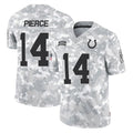 Pkot IN.Colts #14 Alec Pierce Player Arctic Camo Salute To Service Limited Game Stitched Jerseys