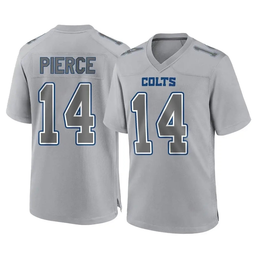 Pkot IN.Colts #14 Alec Pierce Player Gray Atmosphere Fashion Home Game Stitched Jerseys