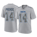 Pkot IN.Colts #14 Alec Pierce Player Gray Atmosphere Fashion Home Game Stitched Jerseys