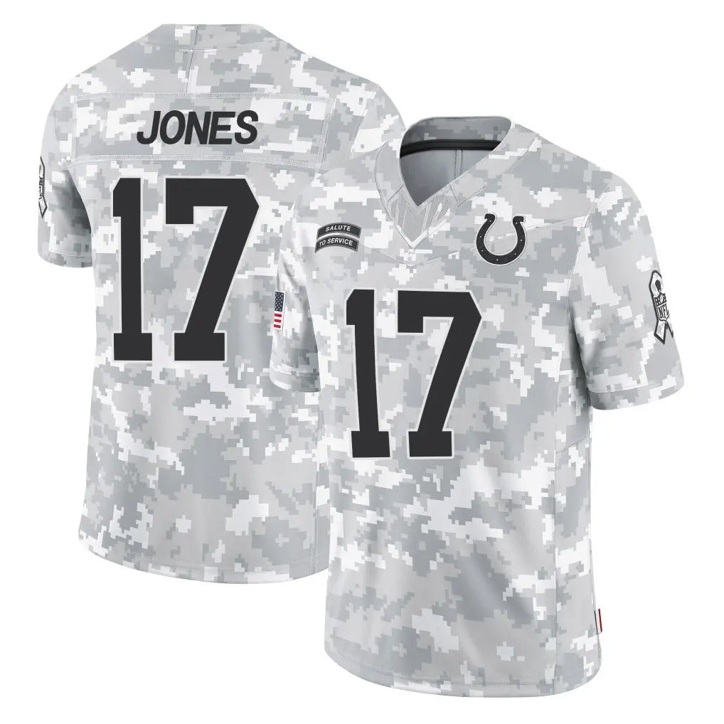 Pkot IN.Colts #17 Daniel Jones Player Arctic Camo Salute To Service Limited Game Stitched Jerseys