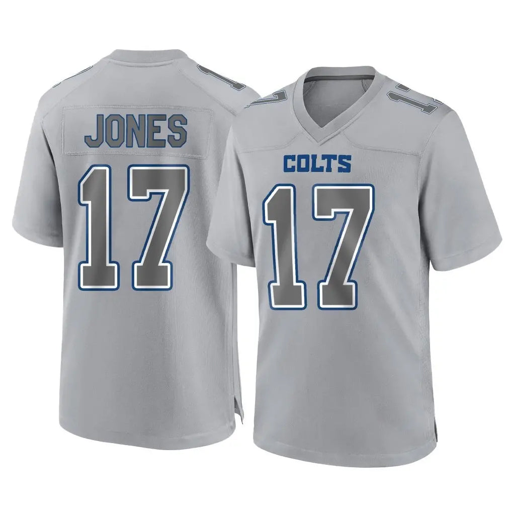 Pkot IN.Colts #17 Daniel Jones Player Gray Atmosphere Fashion Home Game Stitched Jerseys