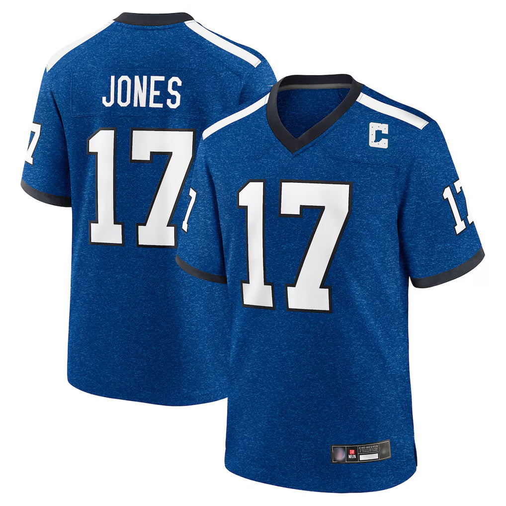 Pkot IN.Colts #17 Daniel Jones Player Royal Alternate Indiana Nights Home Game Stitched Jerseys