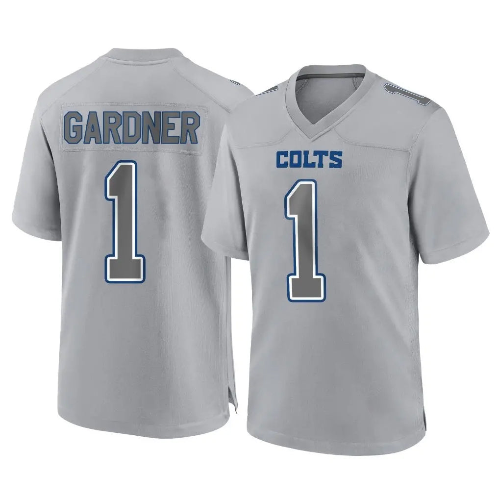 Pkot IN.Colts #1 Sauce Gardner Player Gray Atmosphere Fashion Home Game Stitched Jerseys
