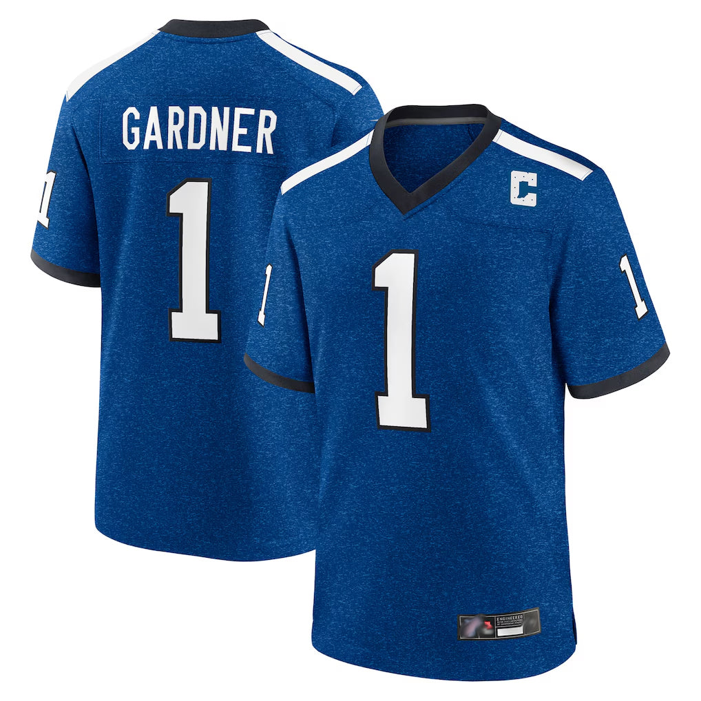 Pkot IN.Colts #1 Sauce Gardner Player Royal Alternate Indiana Nights Home Game Stitched Jerseys
