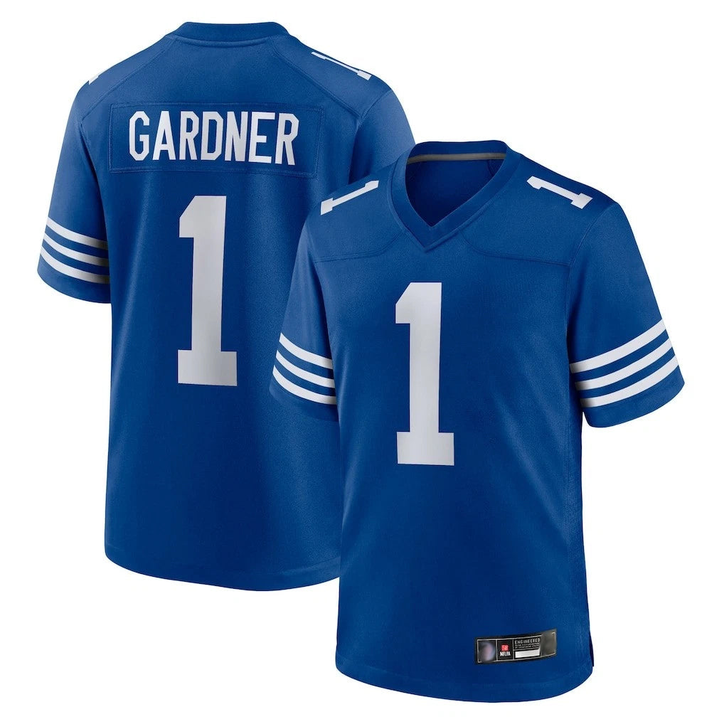 Pkot IN.Colts #1 Sauce Gardner Player Royal Limited Home Game Stitched Jerseys