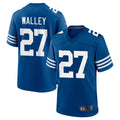 Pkot IN.Colts #27 Justin Walley Player Royal Limited Home Game Stitched Jerseys