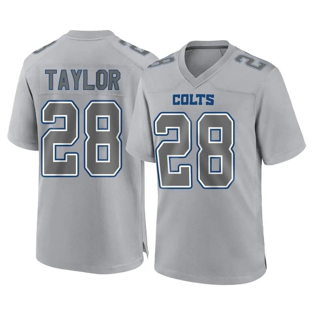 Pkot IN.Colts #28 Jonathan Taylor Player Gray Atmosphere Fashion Home Game Stitched Jerseys