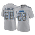Pkot IN.Colts #28 Jonathan Taylor Player Gray Atmosphere Fashion Home Game Stitched Jerseys