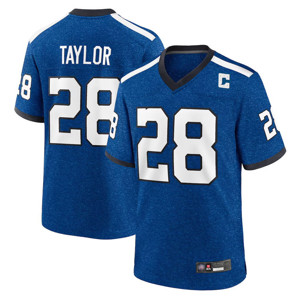 Pkot IN.Colts #28 Jonathan Taylor Player Royal Alternate Indiana Nights Home Game Stitched Jerseys
