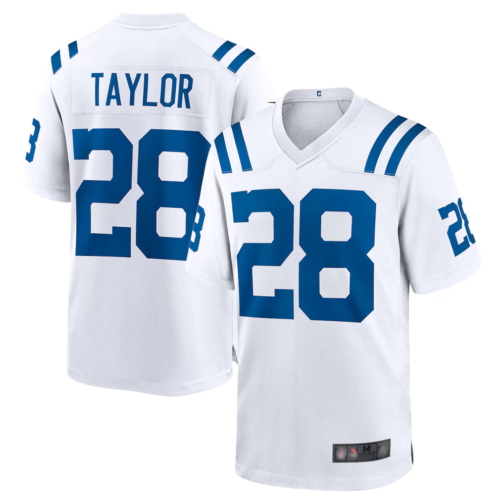 Pkot IN.Colts #28 Jonathan Taylor Player White Home Game Stitched Jerseys